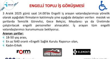 Kayseri’de engellilere yönelik toplu iş görüşmesi planlandı