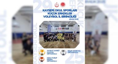 Kayseri'de Küçük Erkekler Voleybol İl Birincisi Belli Oldu!