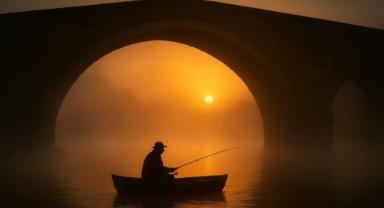 Tek Göz Köprüsü altında sabahın sessizliği