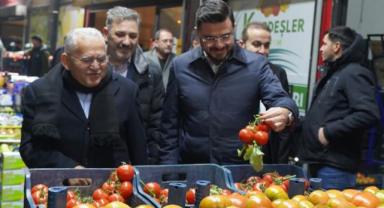 Okandan ve Büyükkılıç Hal Esnafının Taleplerini Dinledi