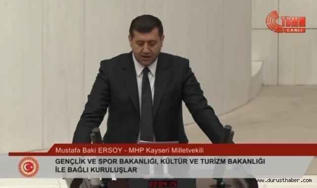 TBMM'de Kayseri'nin Spor Başarıları Gündeme Taşındı