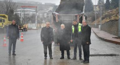 Üstyapı Çalışmalarını Yerinde İnceledi