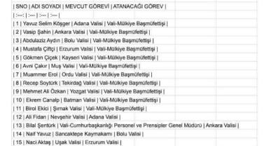 Valiler Kararnamesi Ocak Ayında Yürürlüğe Girecek