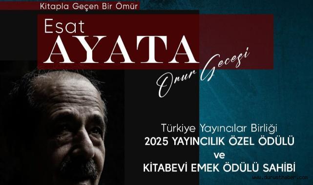 Akabe Kitabevi'nin Emektar İsmi Esat Ayata Onurlandırıldı
