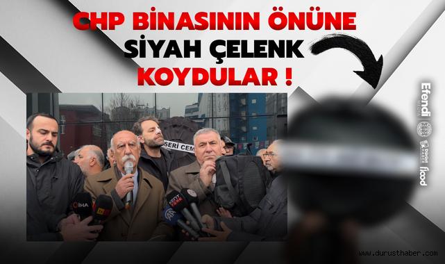 Aleviler CHP Binasının Önüne Çelenk Bıraktı!