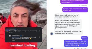 Çelik’ten sert çıkış! Tehdit mesajlarını paylaştı