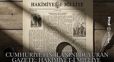 Cumhuriyetin İlanını Duyuran Gazete: Hakimiyet-i Milliye 