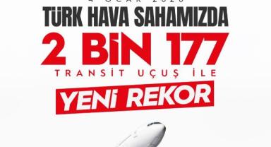 En Yüksek Günlük Transit Uçuş Sayısına Ulaştı