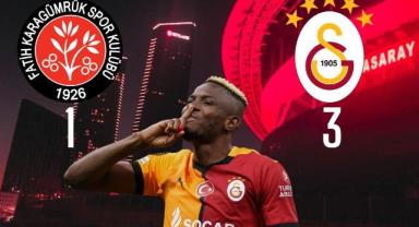 Galatasaray Karagümrük Deplasmanından Rahat Döndü!