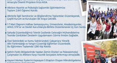 Kayseri Afetlere Karşı Güçleniyor