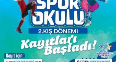 Kayseri’de 2. Kış Dönemi Spor Okulları kayıtları başladı
