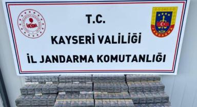 Kayseri'de Kaçak Sigara Ele Geçirildi