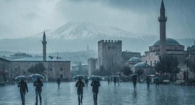 Kayseri'de Hafta Sonuna Kadar Yağış Etkili Olacak!
