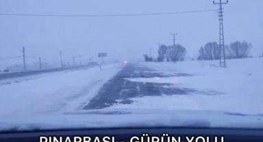 Kayseri'de Kar Nedeniyle Yollar Kapandı