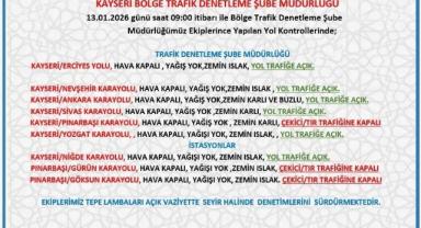 Kayseri’de Kış Tedbiri: Bazı Yollar Ağır Vasıtalara Kapatıldı