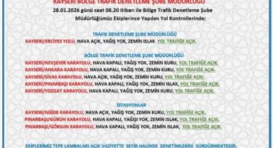 Kayseri’de Sürücüler Rahat Nefes Aldı: Yollar Trafiğe Açıldı