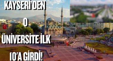 Kayseri'den O Üniversite Dünya'da İlk 10'a Girdi!