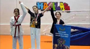 Kayseri Emniyet ERVA’dan Taekwondo’da 22 Madalya