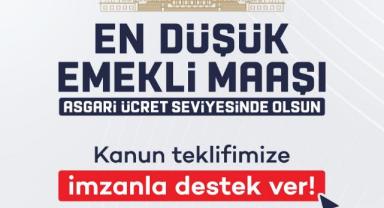 Saadet Partisi'nden Emekli Maaşı İçin İmza Kampanyası