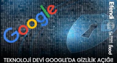 Teknoloji Devi Google'da Gizlilik Açığı!