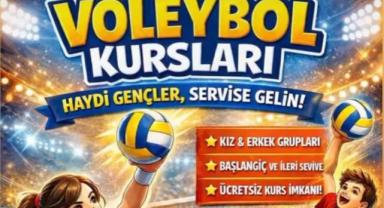 Tomarza’da Gençler İçin Voleybol Kursları Başladı
