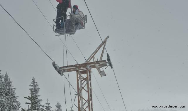 Uludağ’da Telesiyej Arızası: 51 Kişi Kurtarıldı