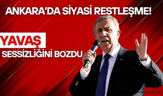 Ankara’da Siyasi Restleşme! Yavaş Sessizliğini Bozdu