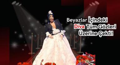 Beyazlar İçindeki Diva Tüm Gözleri Üzerine Çekti!