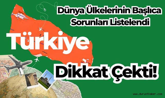 Dünya Ülkelerinin Başlıca Sorunları Listelendi: Türkiye Dikkat Çekti!