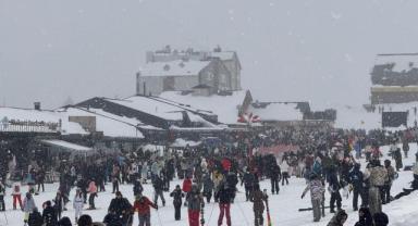 Erciyes'te Hafta Sonu Ziyaretçi Akını