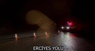 Erciyes Yolu Kar Nedeniyle Trafiğe Kapalı