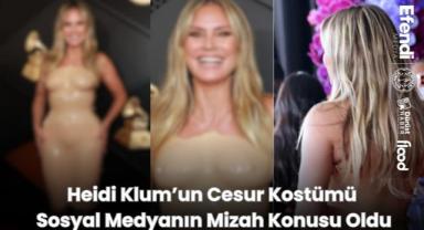 Heidi Klum’un Cesur Kostümü Sosyal Medyanın Mizah Konusu Oldu