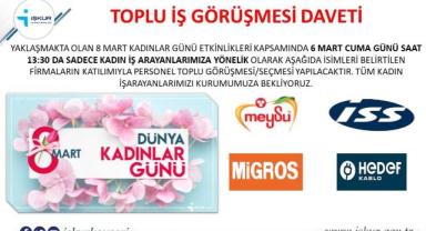 İŞKUR'dan 8 Mart Öncesi Kadınlara İş Fırsatı!