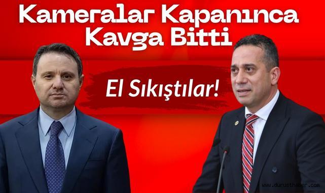 Kameralar Kapanınca Kavga Bitti, El Sıkıştılar!