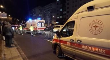 Kayseri’de Şok Kaza Motosiklet Yayaya Çarptı