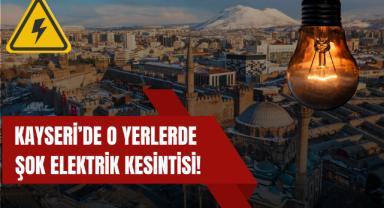 Kayseri'de Son Dakika: Elektrik Kesintisi