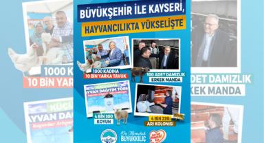 Kayseri’de Üreticilere Koyun, Manda, Tavuk ve Arı Desteği