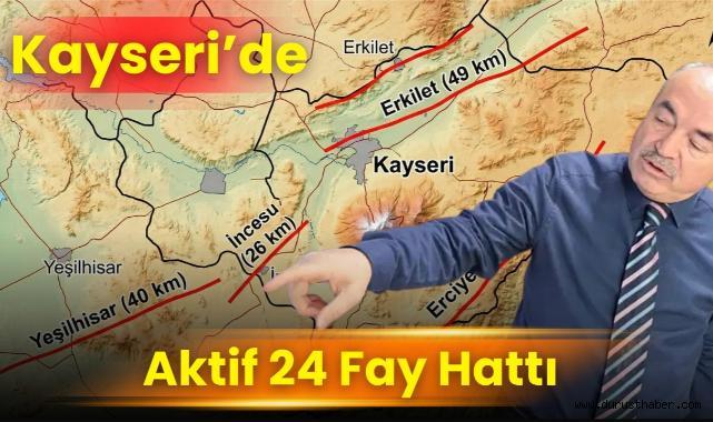 Kayseri'yi Tehdit Eden 24 Fay Hattı 