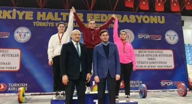 Kayserili Halterci Yağmur Bulut’tan Türkiye Şampiyonluğu