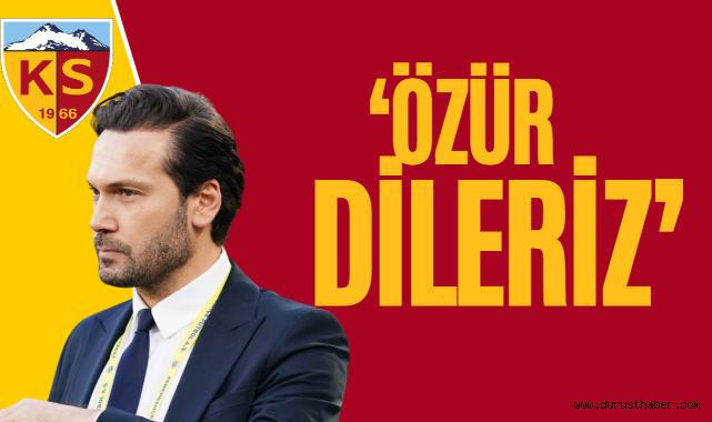 Kayserispor Sportif Direktörü Muhammed Türkmen'den Dikkat Çeken Açıklamalar: ''Özür Dileriz''