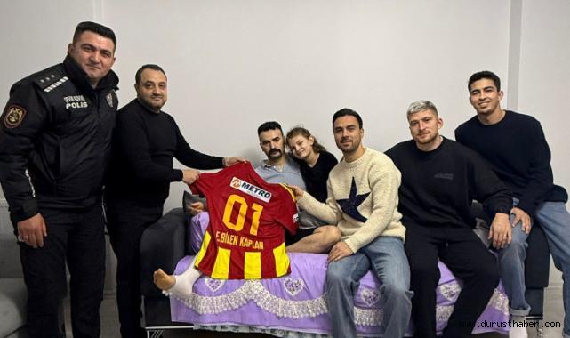 Kayserisporlu Futbolculardan Yaralı Polise Destek Ziyareti