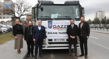 Melikgazi’den Gazze’ye Yardım TIR’ları Uğurlandı