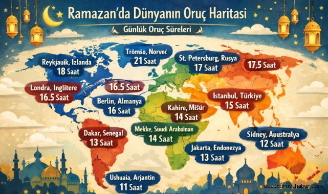 Ramazan'da Dünyanın Oruç Haritası