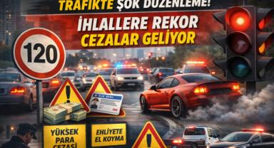 Trafikte Yeni Dönem: İhlallere Ağır Cezalar ve Ehliyet Yaptırımları