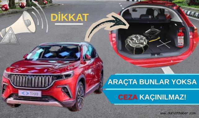 Araçlarda Zorunlu Ekipman Listesi Açıklandı
