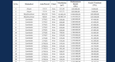 Bünyan Belediyesi 39 Taşınmazı İhaleyle Satışa Çıkardı