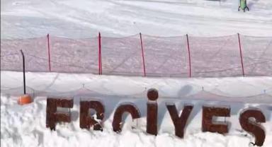 Erciyes’te Yoğun Kar Yağışıyla Kar Kalınlığı Arttı