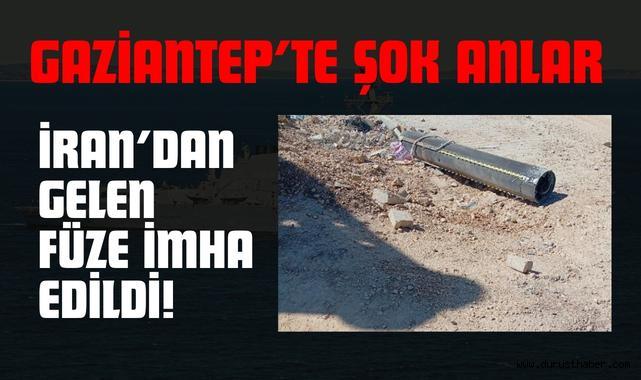Gaziantep’te Şok Anlar: İran’dan Gelen Füze İmha Edildi!