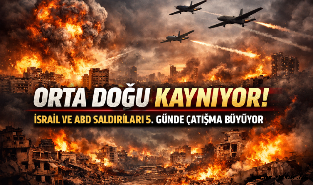 İsrail ve ABD’nin Saldırılarında Orta Doğu 5. Gününde Kaosa Sürüklendi!