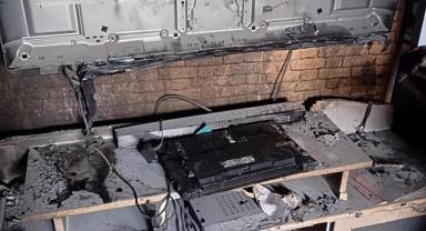 Kayseri’de 9 Katlı Binada Yangın, Daire Kullanılamaz